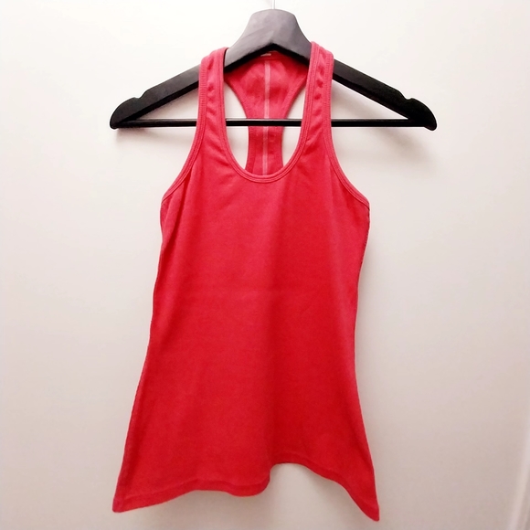 Lululemon Fitness tank top sz small-medium Orange in color - Picture 2 of 7